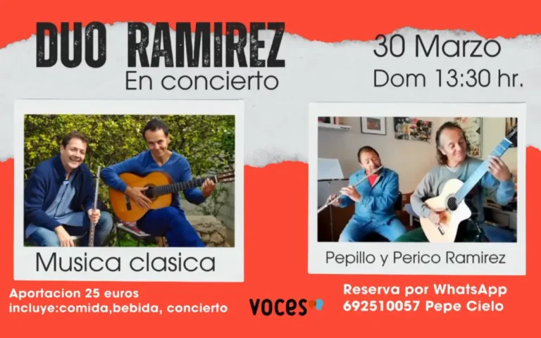 Dúo Ramírez ofrece concierto en El Sitio Territorio De Paz