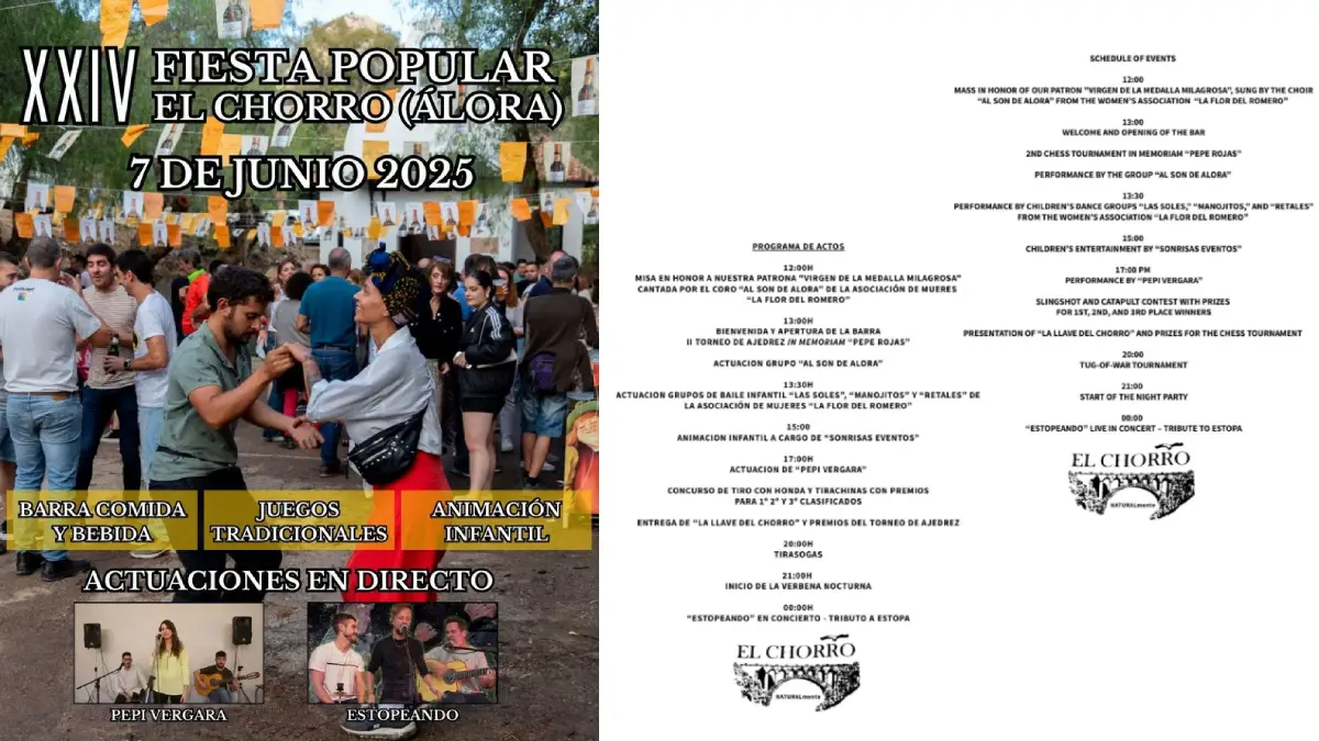 XXIV Fiesta Popular El Chorro Álora 2025