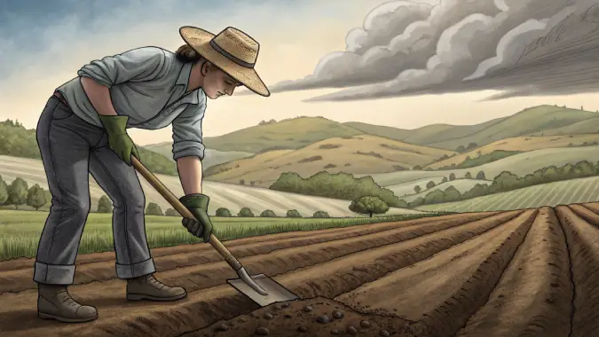 preparación de tierra para huerto ecológico