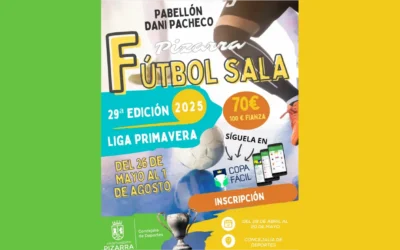 Liga Primavera de Fútbol Sala de Pizarra: Inscripciones abiertas para la edición 29