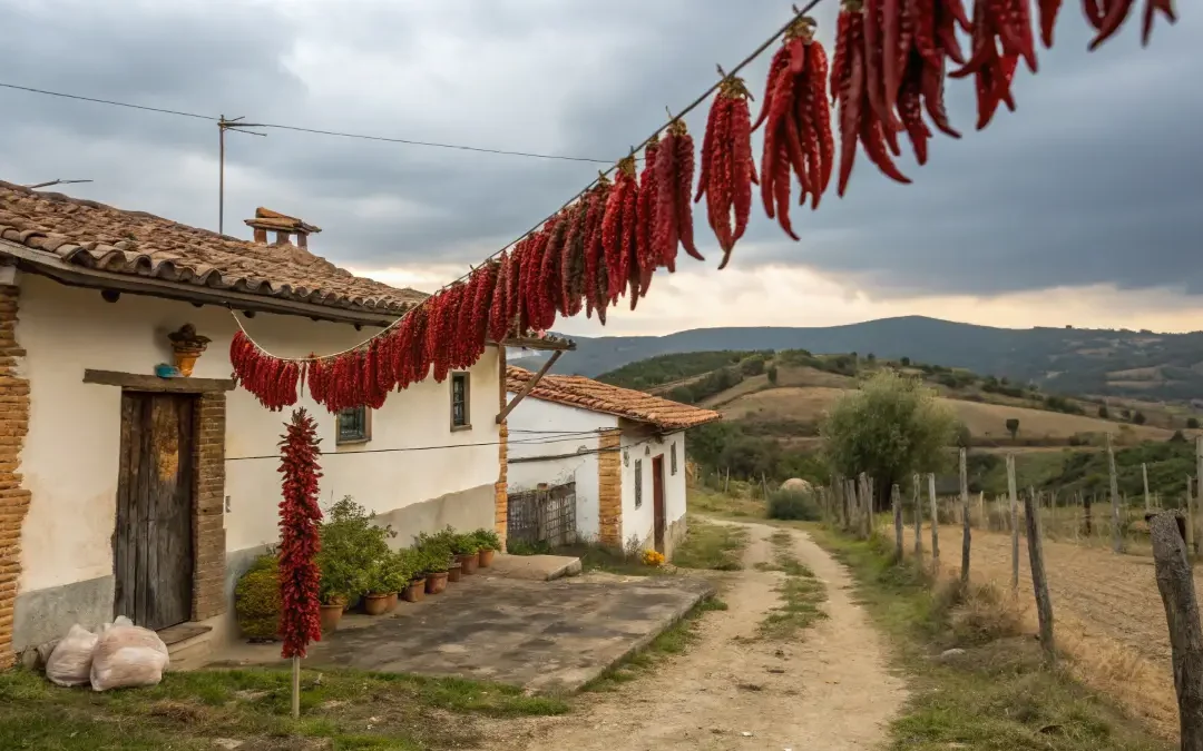 cómo secar guindillas