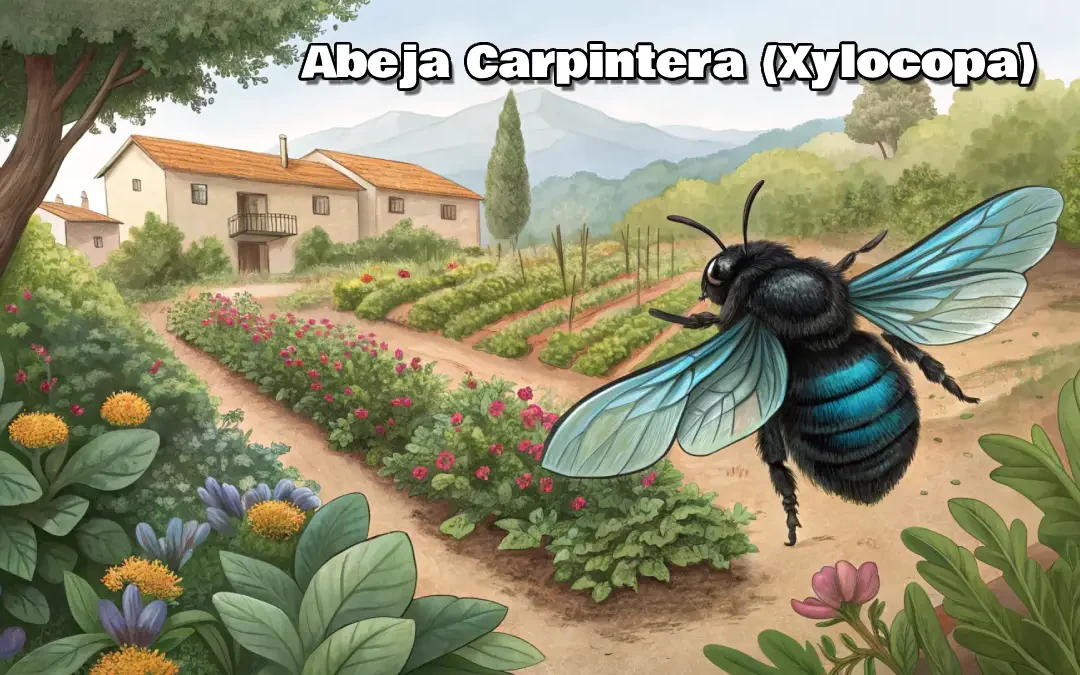 Abeja carpintera Xylocopa