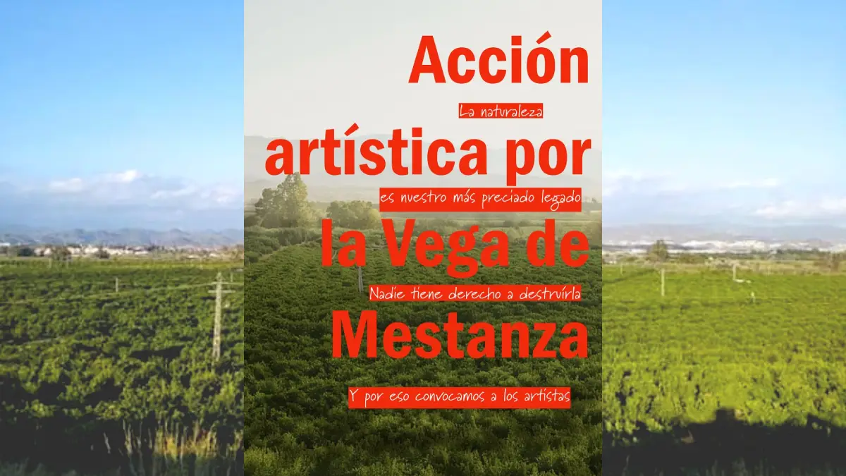 Acción artística une arte y naturaleza en Vega de Mestanza