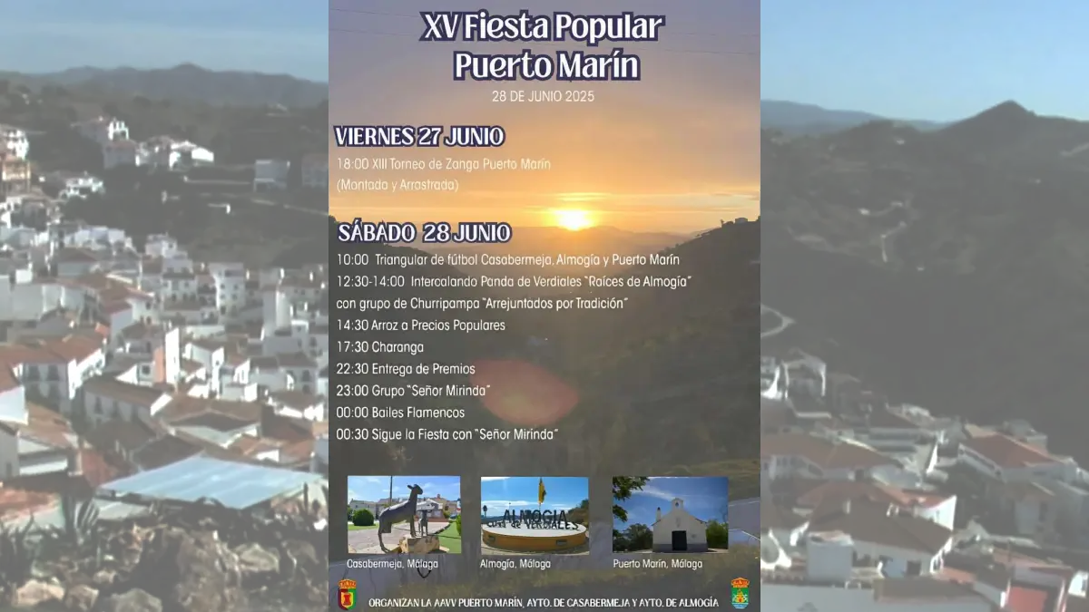 Fiesta Popular Puerto Marín 2025 en Almogía