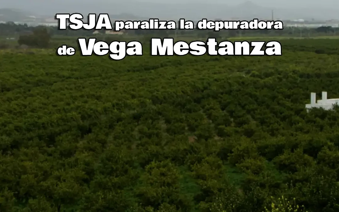 TSJA paraliza depuradora Vega Mestanza