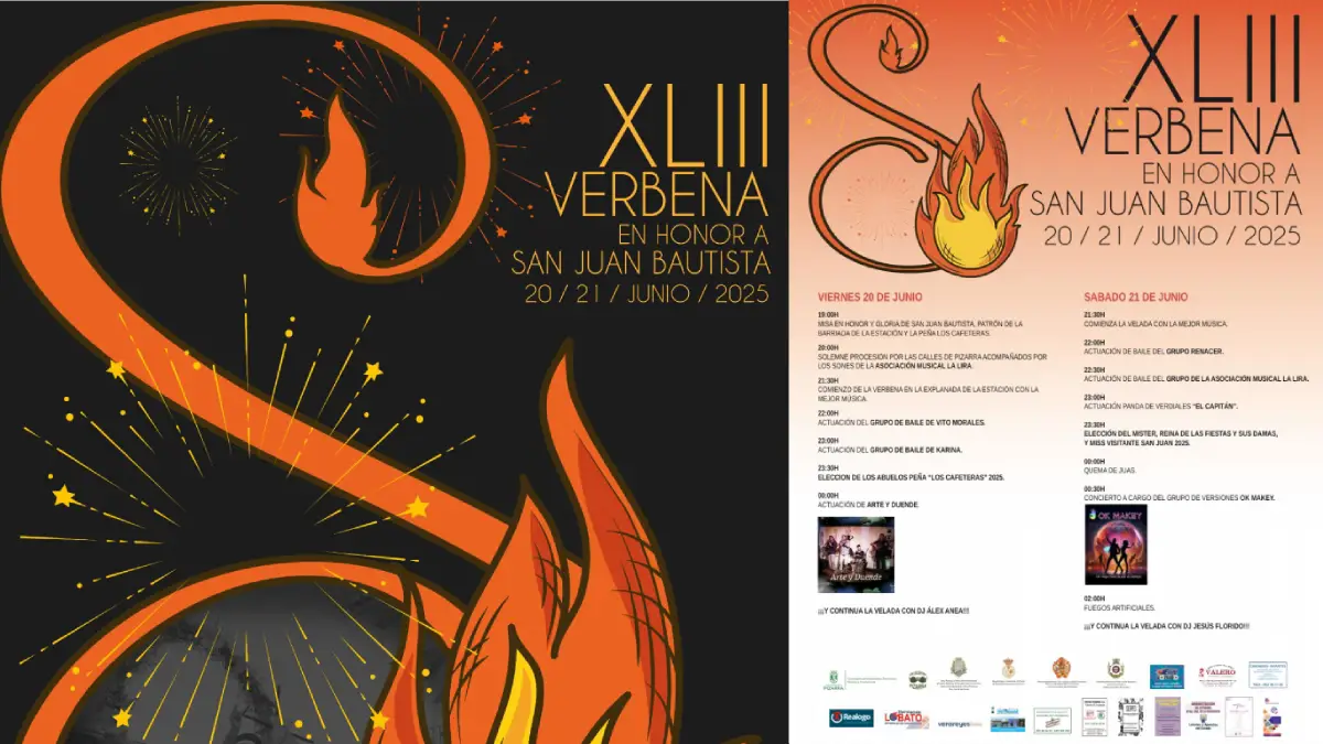 Programación Verbena San Juan Pizarra 2025