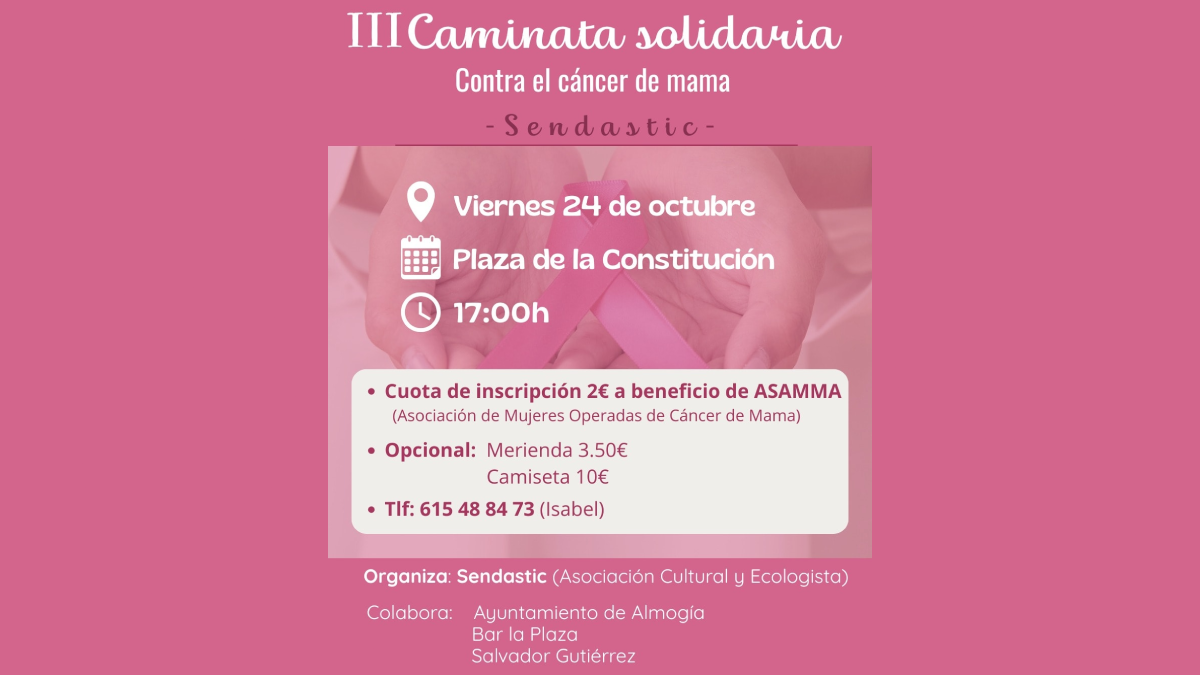III Marcha solidaria contra cáncer de mama Almogía