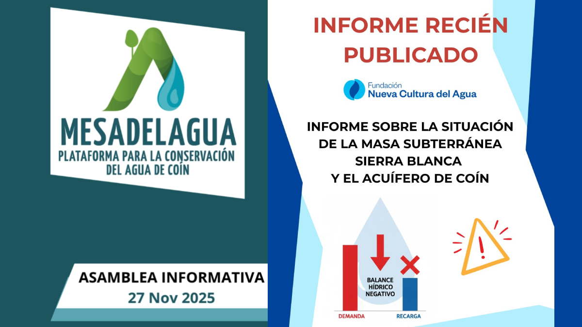 Asamblea Mesa del Agua Coín 27 noviembre 2025