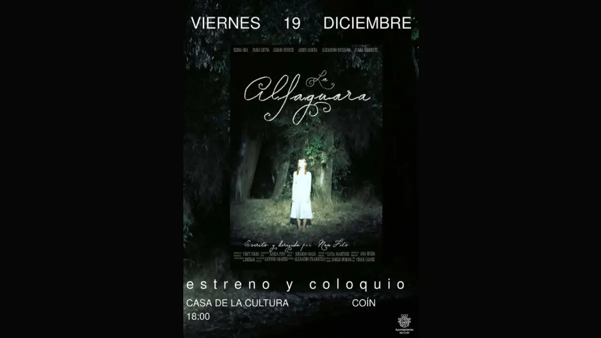 Estreno del cortometraje La Alfaguara en Coín con coloquio abierto al público