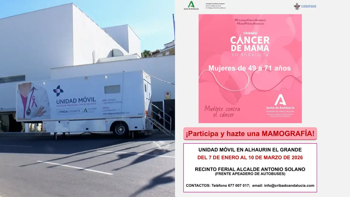 Campaña de detección precoz del cáncer de mama en Alhaurín el Grande 2026