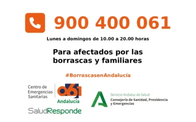 900 400 061: Línea de apoyo psicológico para afectados por las borrascas