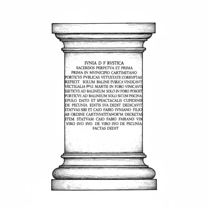 pedestal Iunia Rustica