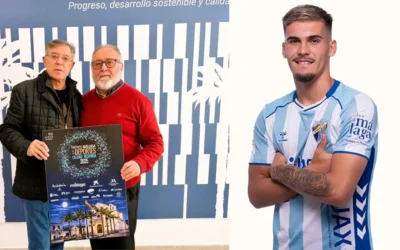 Chupe, del MĂĄlaga CF, recibe Premio AlhaurĂn de la Torre a la ProyecciĂłn Deportiva