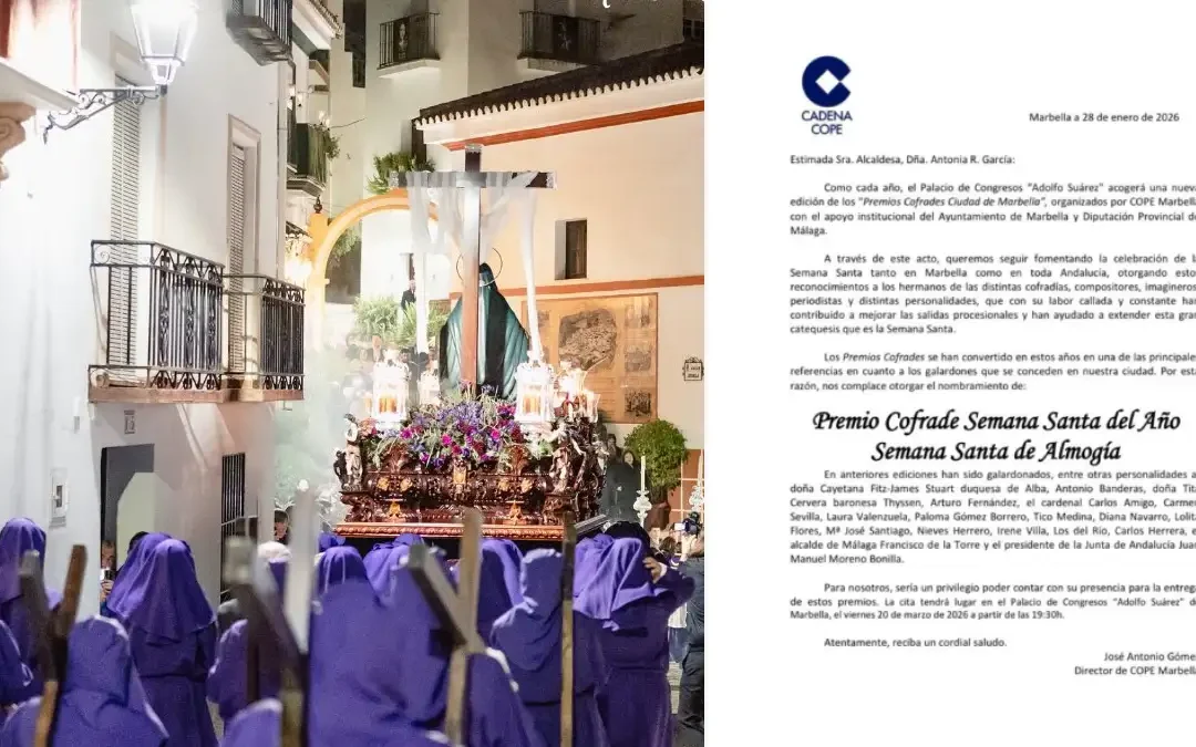 Premio Cofrade Semana Santa del Año para Almogía