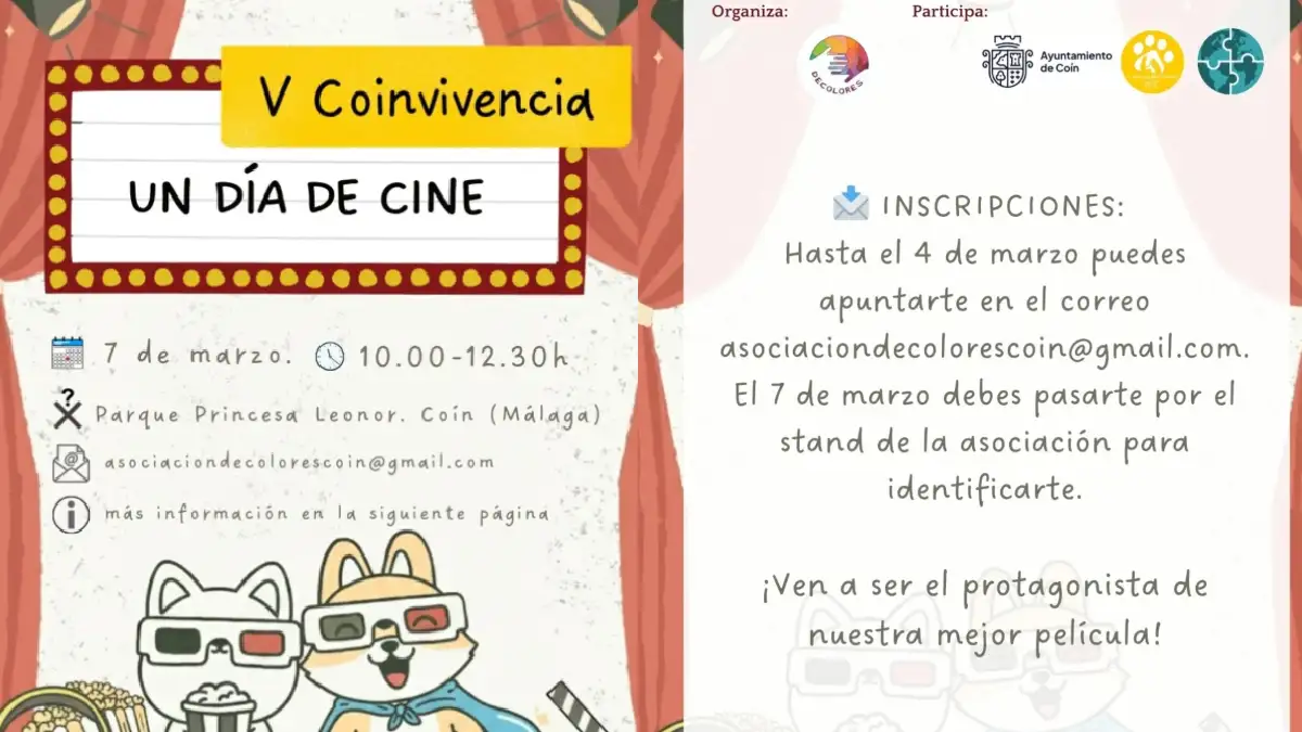 V Coinvivencia: Un día de cine con la Asociación DeColores en Coín