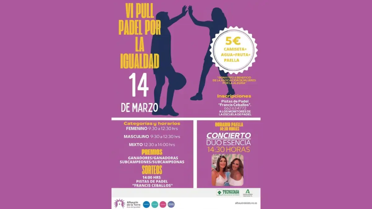 VI Pull Pádel por la Igualdad 2026 Alhaurín de la Torre