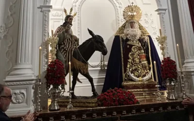 Nuevo retablo de la Pollinica realza la iglesia de San Sebastián