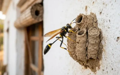 Las avispas alfareras: las aliadas invisibles de la huerta en el Valle del Guadalhorce