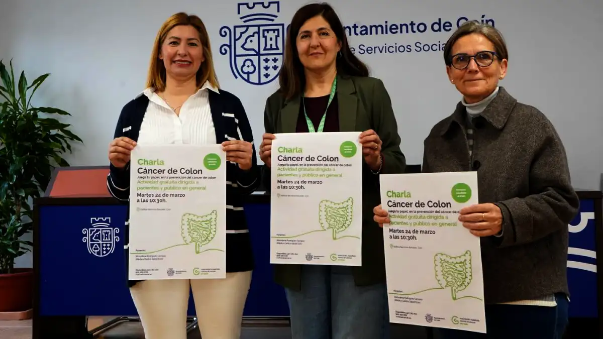 Charla Cáncer de Colón en Coín con Almudena Rodríguez