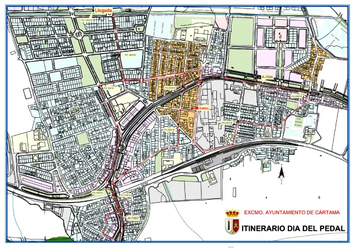 Cortes de tráfico Jornada del Pedal 2026 Cártama