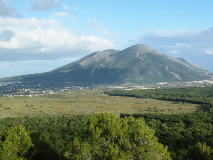 Llano de Matagallar y la Sierra de Alhaurín el Grande al fondo
