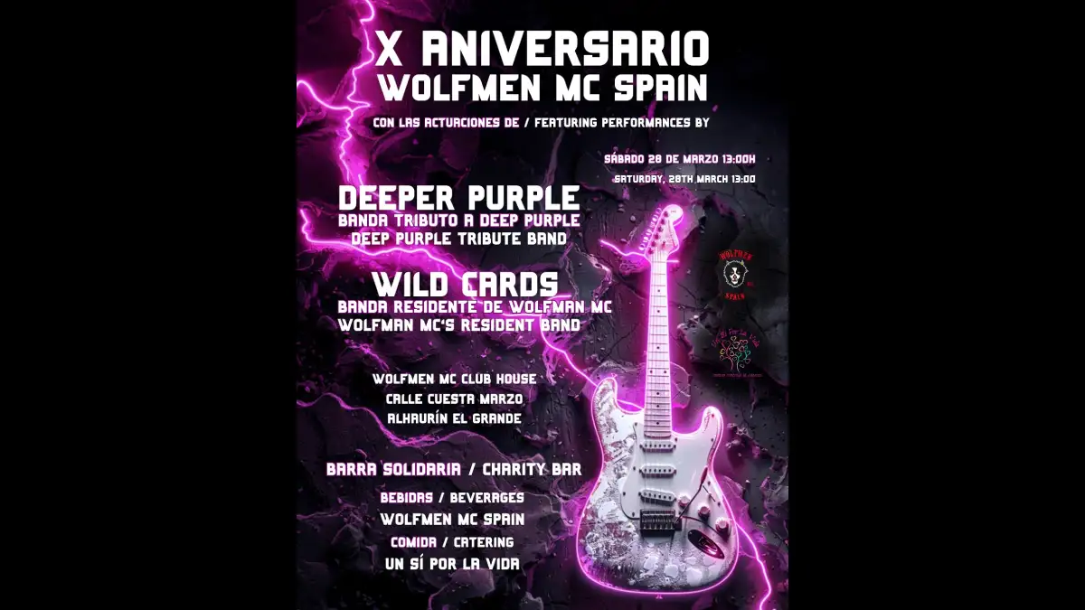 X Aniversario de Wolfmen MC Spain