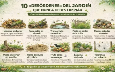 10 cosas del jardín que nunca deberías limpiar si quieres más vida y biodiversidad