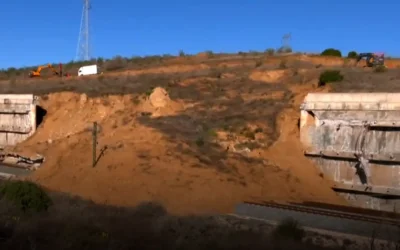 El talud de Álora, el punto negro que bloquea el AVE Málaga–Madrid