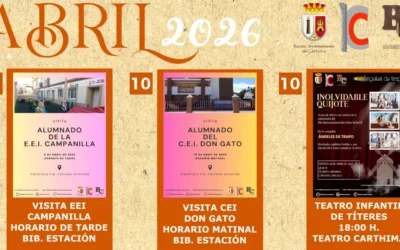 Programa de abril 2026 en las bibliotecas de Cártama