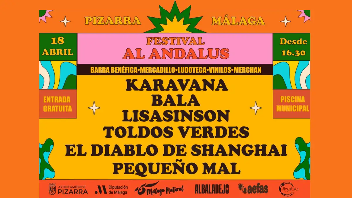 Festival Al Ándalus 2026 llenará de música independiente la piscina municipal de Pizarra