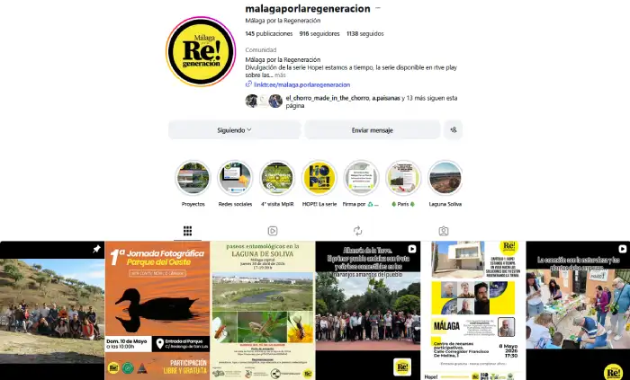 Instagram Málaga por la Regeneración