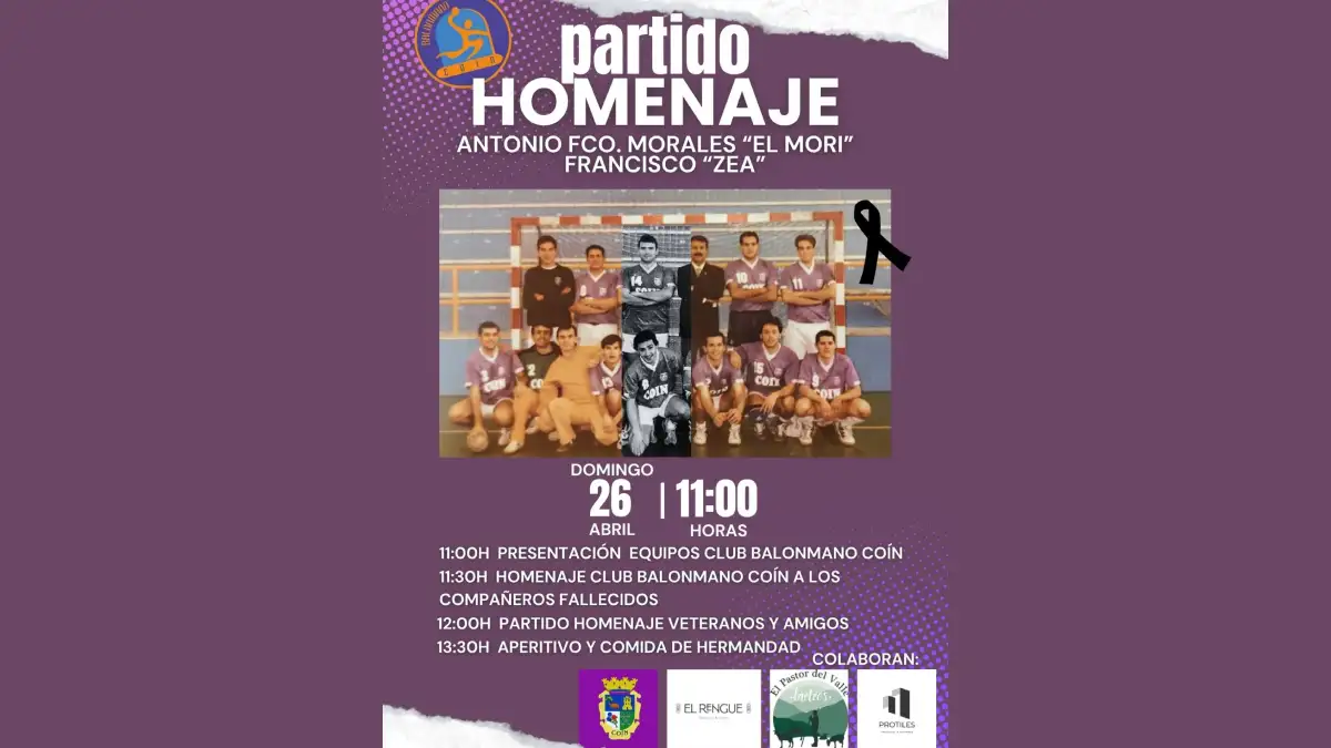 Partido Homenaje a Antonio El Mori y Francisco Zea en Coín