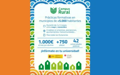 Campus Rural 2026: 750 plazas a 1.000€ mensuales para estudiantes en pueblos contra la despoblación