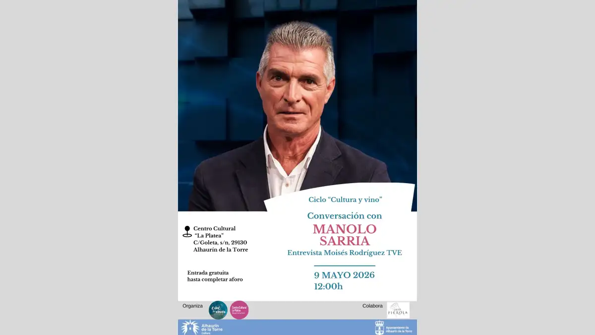 Manolo Sarria En Cultura Y Vino La Platea 2026 Manolo Sarria En Cultura Y Vino La Platea 2026