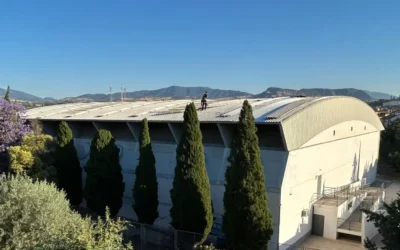 Comienzan las obras en la cubierta del Pabellón Dani Pacheco