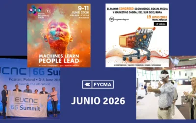 Agenda FYCMA junio 2026 con grandes congresos tecnológicos en Málaga