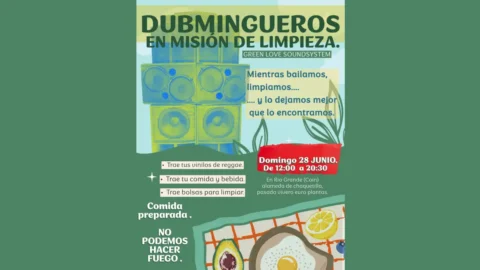 Dubmingueros en misión de limpieza en Río Grande de Coín