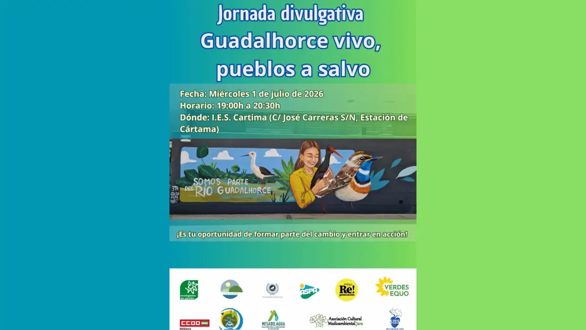 Jornada divulgativa Guadalhorce vivo pueblos a salvo