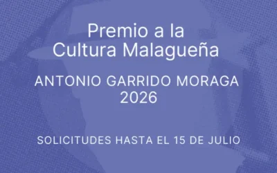 Abierto el Premio a la Cultura Malagueña 2026 con 15.000 euros