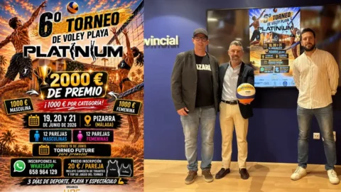 Pizarra acoge el Torneo Platinium de Vóley Playa del 19 al 21 de junio