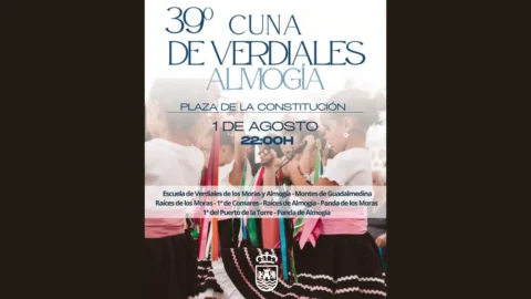 Almogía celebra la 39 Cuna de Verdiales el 1 de agosto con ocho pandas