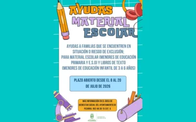 Pizarra abre ayudas de material escolar y libros para familias vulnerables