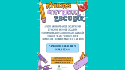 Pizarra abre ayudas de material escolar y libros para familias vulnerables