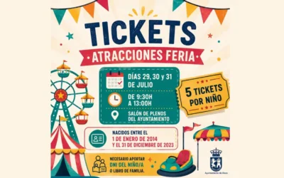 Álora repartirá más de 6.000 tickets para atracciones de feria