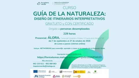 Álora acogerá un curso gratuito de Guía de la Naturaleza
