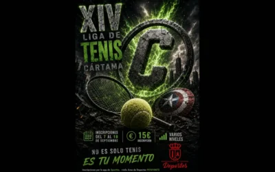 Liga de Tenis Cártama 2026: abierta la inscripción para la XIV edición municipal
