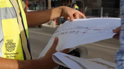Coín arranca las obras del tercer carril en la avenida Reina Sofía