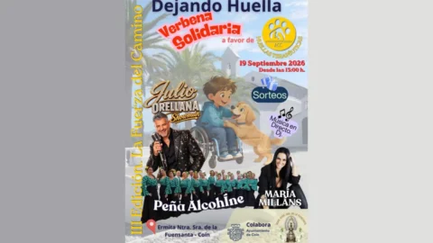 Verbena solidaria Dejando Huella en Coín: música y sorteos por la terapia con perros